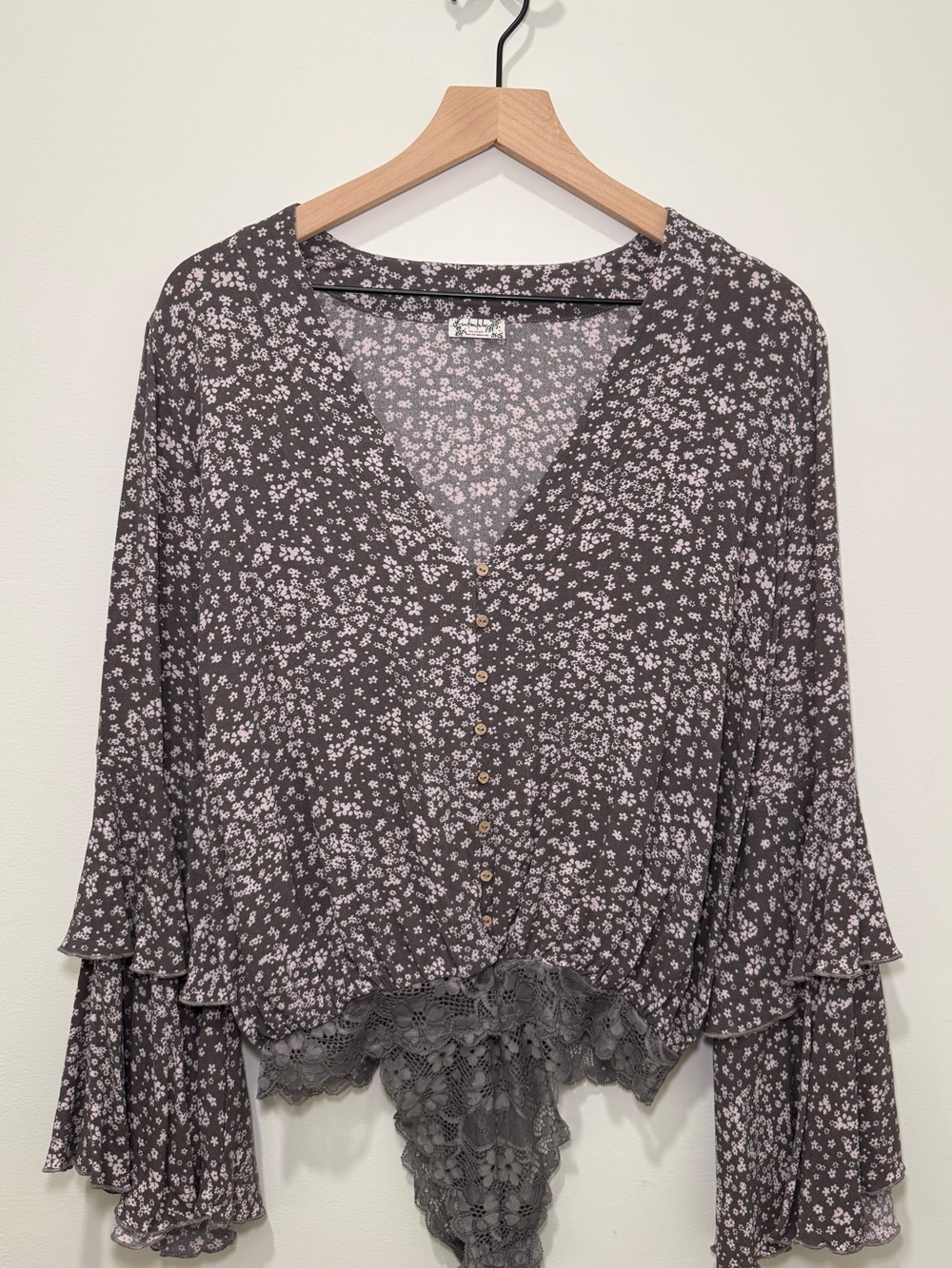 Free People Intimately Ditsy Floral Bodysuit